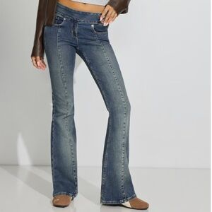 Garage Women's Flare Jeans - Blue Wash